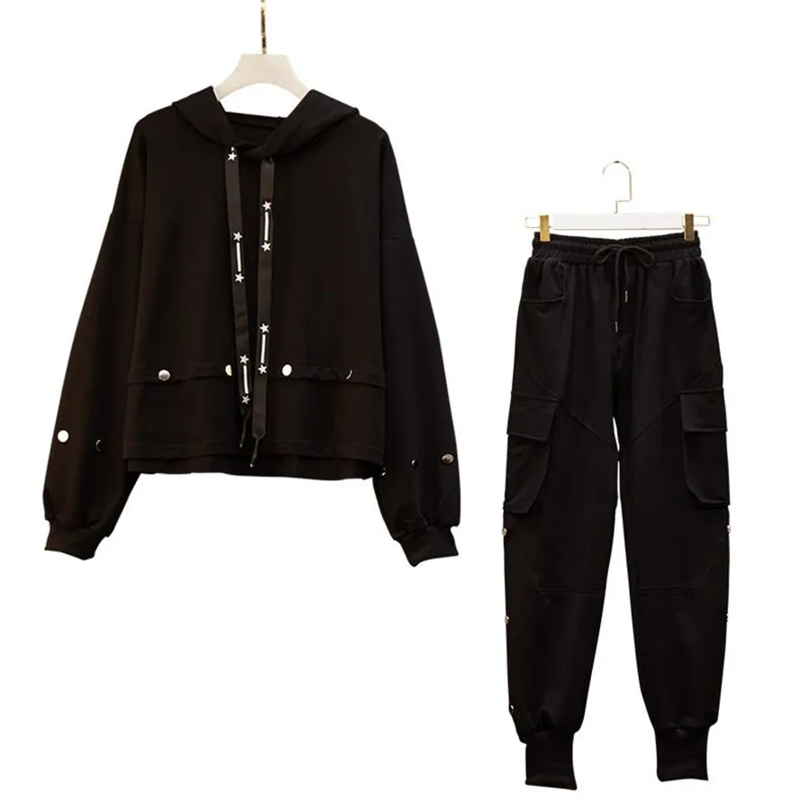 Для женщин спортивные костюмы большого размера плюс XL 5XL тренировочный костюм