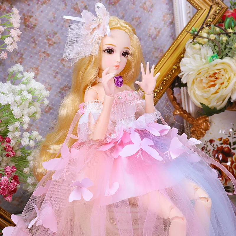 Кукла-принцесса DBS bjd 1/4 45 см Винни включает в себя элегантное платье парики шапку