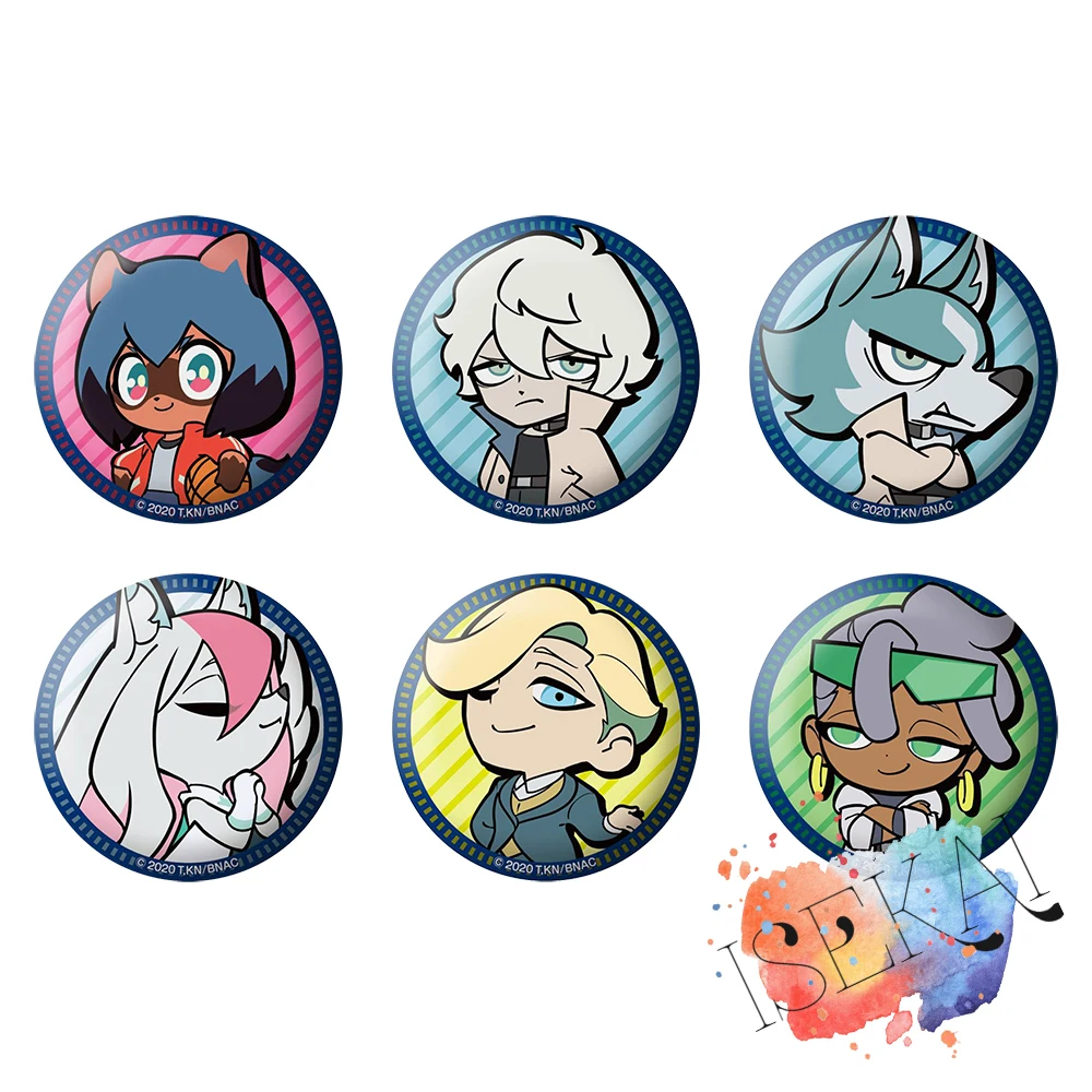 Новый значок аниме с животными Kagemori Michiru OGAMI SHIROU Marie Itami Alan Sylvasta BNA, металлическая брошь на булавке