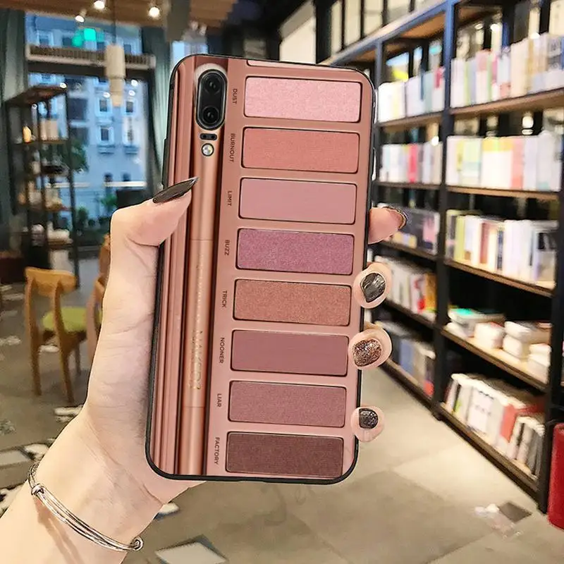 

Eyeshadow Palette fahsion art pattern luxury brand cover Phone Case For Huawei honor Mate P 10 20 30 40 Pro 10i 9 10 20 8 x Lite