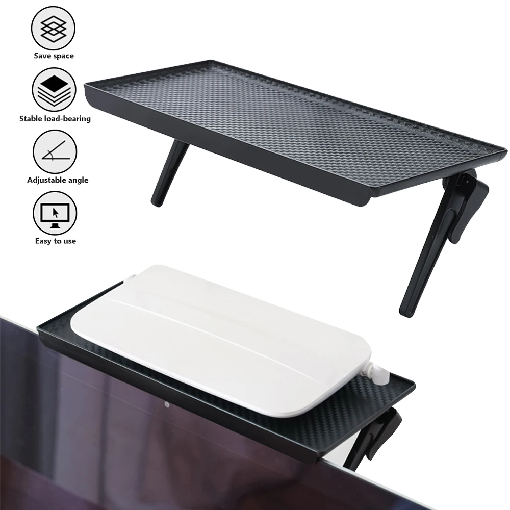 

Adjustable TV Screen Top Storage Shelf Rack Holder Computer Monitor Desktop Stand TV Rack Display Shelf Storage Rack Organizer