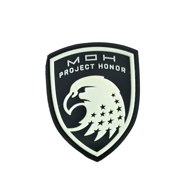 ПВХ Липучка воинский ЗНАЧОК открытый рюкзак декоративные наклейки тиран Honor орел