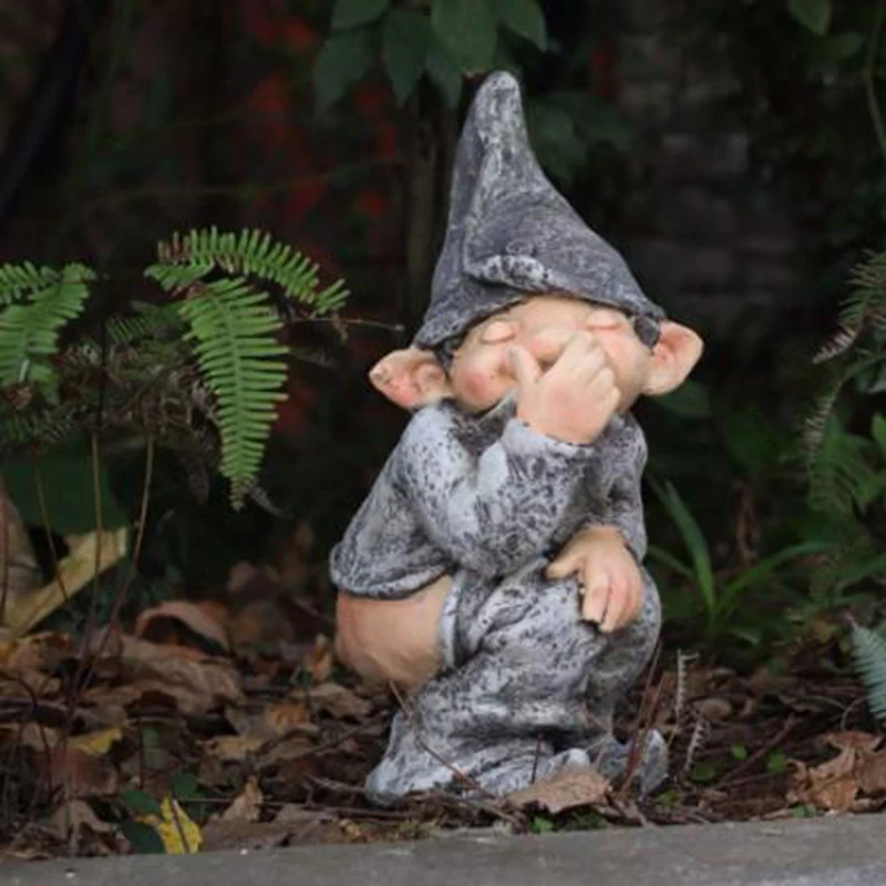 

Resin Elf-Character Ornaments Funny Gnome Miniature Dwarf Figurine Statue