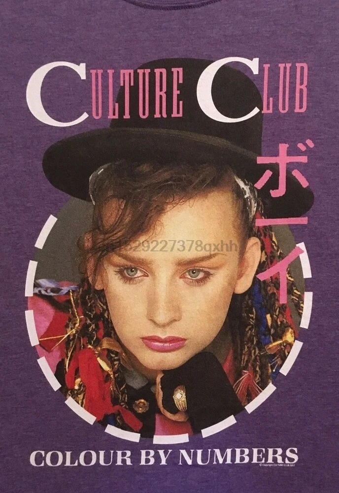 

Culture Club T-Shirt Colour By Numbers Boy George 80s Retro Tee 1980s Music