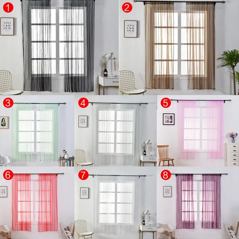 Современные шторы на окна драпировка занавески для кухни спальни из тонкой ткани