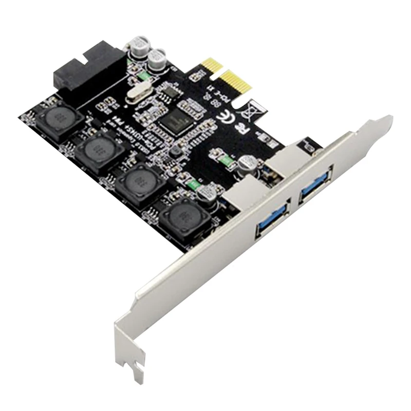 

PCIE на 1X 19Pin USB 3,0 Header и 2X USB порта-PCIE USB 3,0 карта для Windows Server, XP, Vista,7,8, 8,1, 10