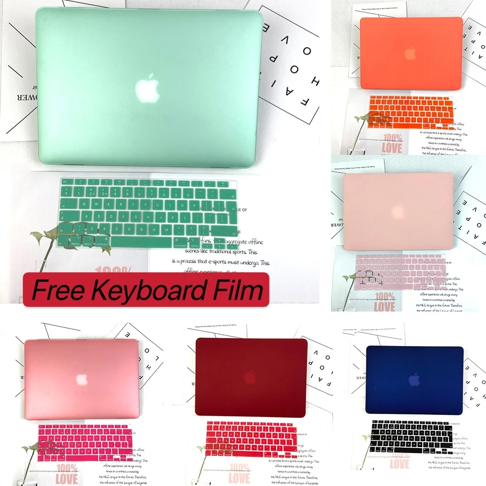 

Laptop Case For Macbook Air 13 A2337 2020 Pro13 A2289 A2251 Cover For Macbook Air Pro 13.3 A1932 A1466 A2159 Case With Free Film