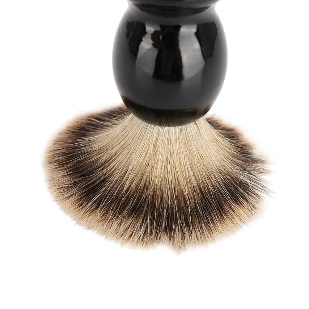 Портативная Мужская мягкая синтетическая щетка для бритья с деревянной ручкой и