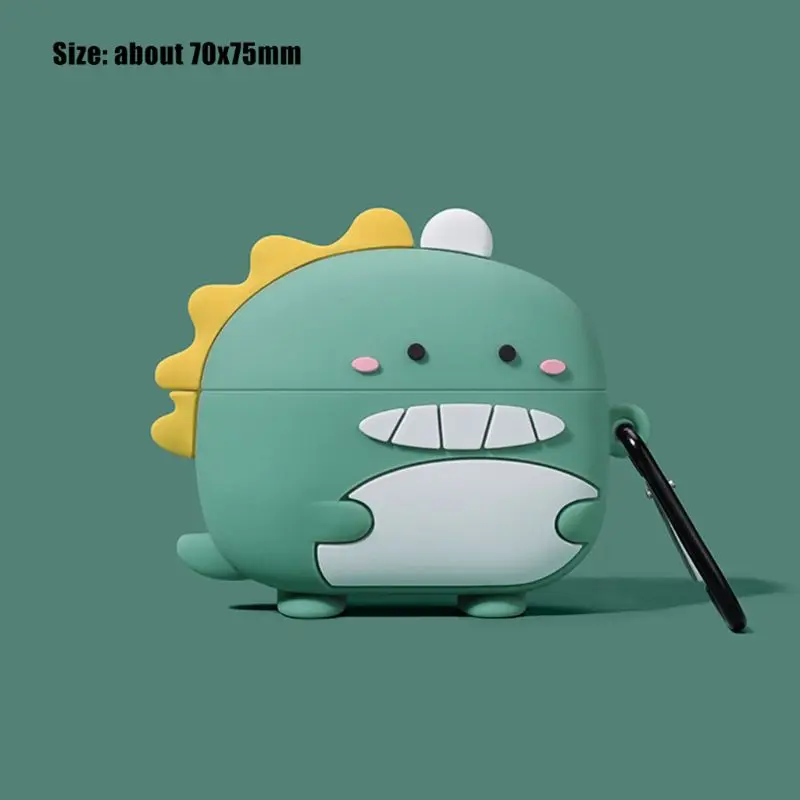 

Cute Dinosaur Dustproof Protective Cover Silicone Case for Honor Earbuds X1 M4YE