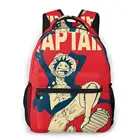 Luffy The Captain для подростков, школьная сумка для малышей, цельный аниме манга, дорожный рюкзак, рюкзаки для мальчиков и девочек