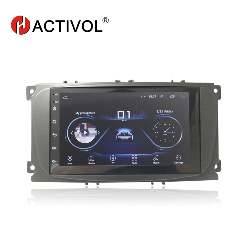 Hactivol 2 din автомобильные аксессуары Автомагнитола стерео для Ford Focus mondeo Kuga C max 2007 2011