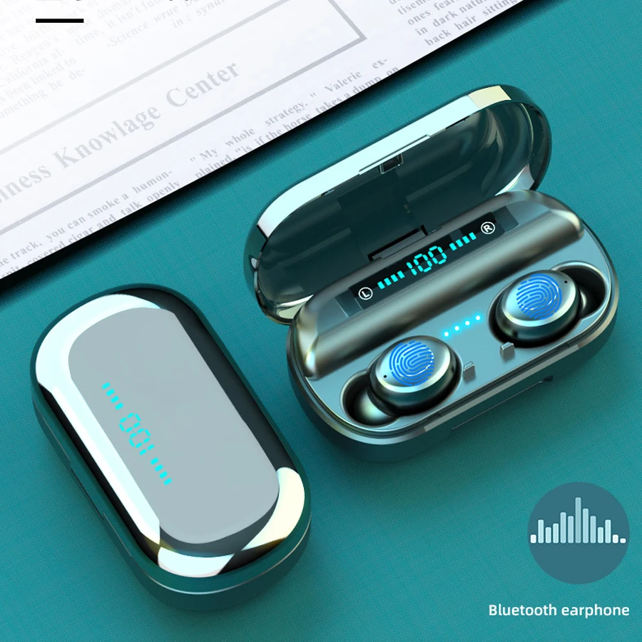 Bluetooth наушники с сенсорным управлением беспроводные HiFi 8D стерео басы гарнитура