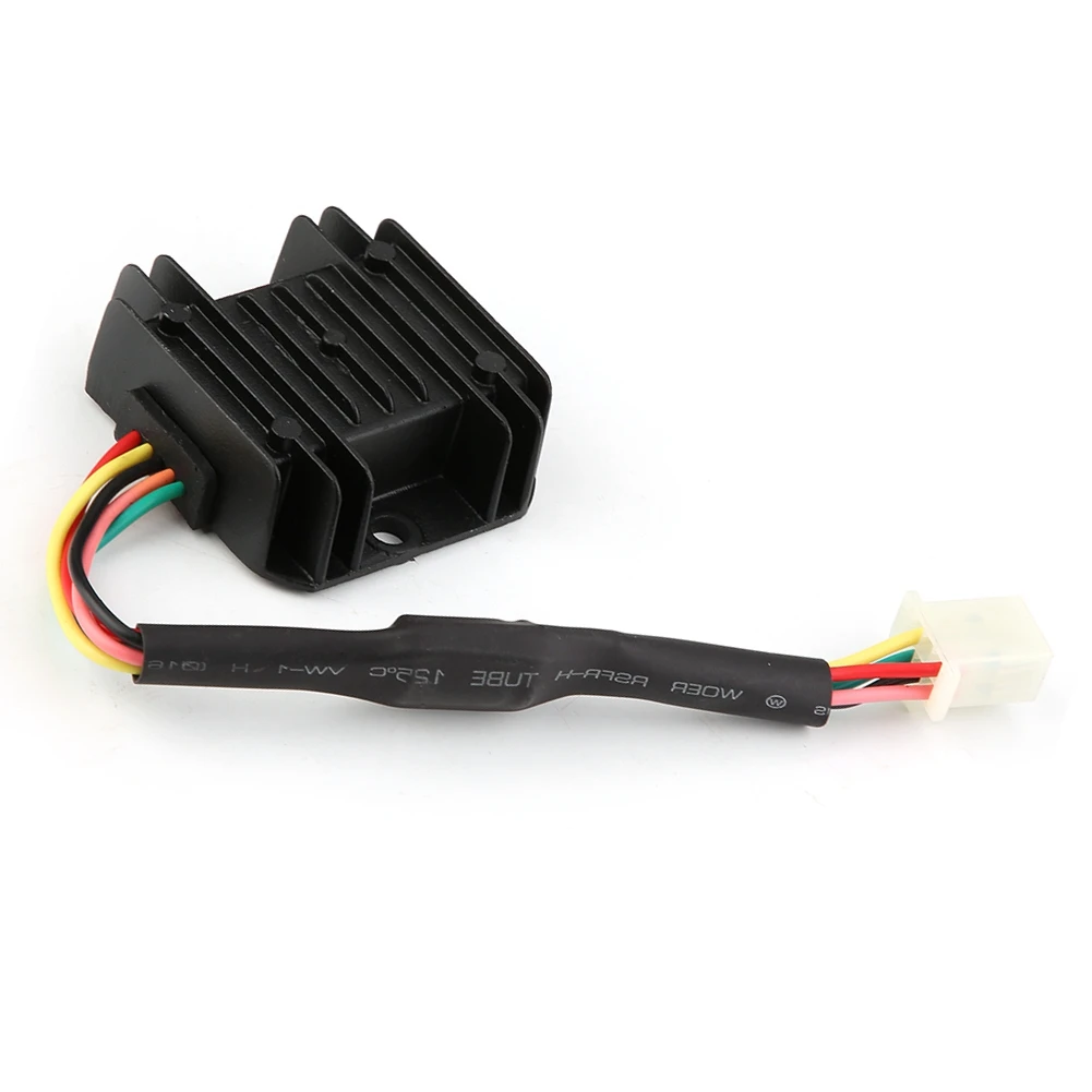 

Новый алюминиевый корпус Регулятор выпрямителя с 5 контактами 5 проводами для универсального мотоцикла квадроцикла скутера с двигателем GY6