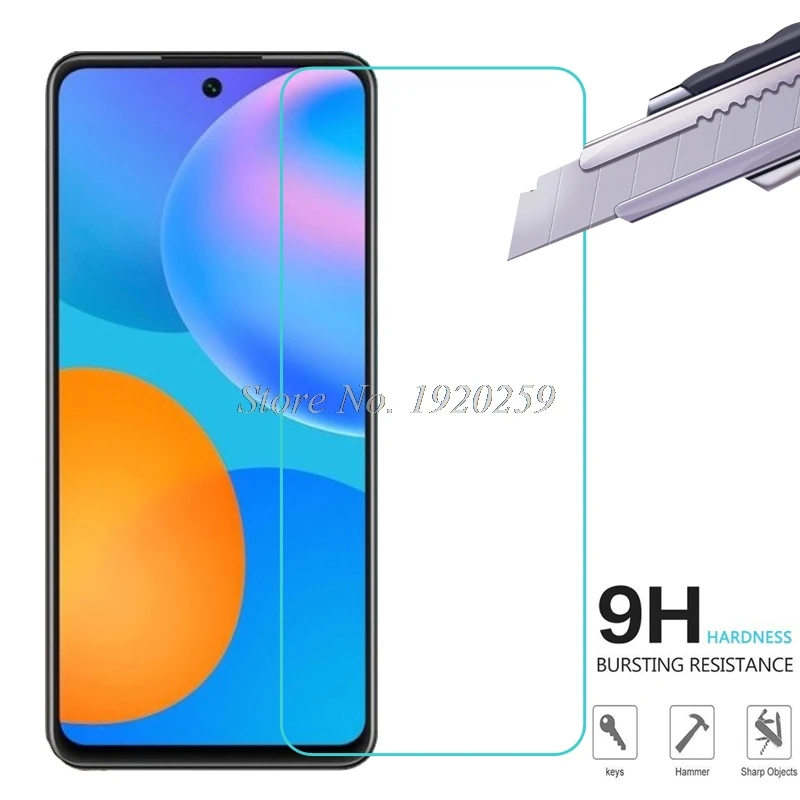 

Защита экрана для Huawei P Smart 2021 закаленное стекло 9H защитная пленка Взрывозащищенная на Huawei Y7A пленка защитный чехол для телефона