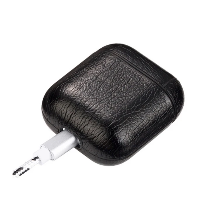

Portable Leather Case For Apple Airpods 2 Wireless Bluetooth Earphone Shockproof Case for Air Pods Protective Cover