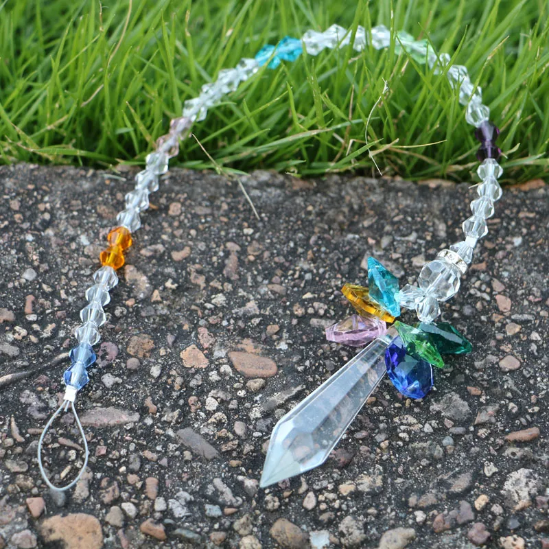 1 шт. Радужный Ангел Suncatcher Кристалл ангел-хранитель чакра Защита от солнца зеркало заднего вида автомобиля Шарм домашний декор