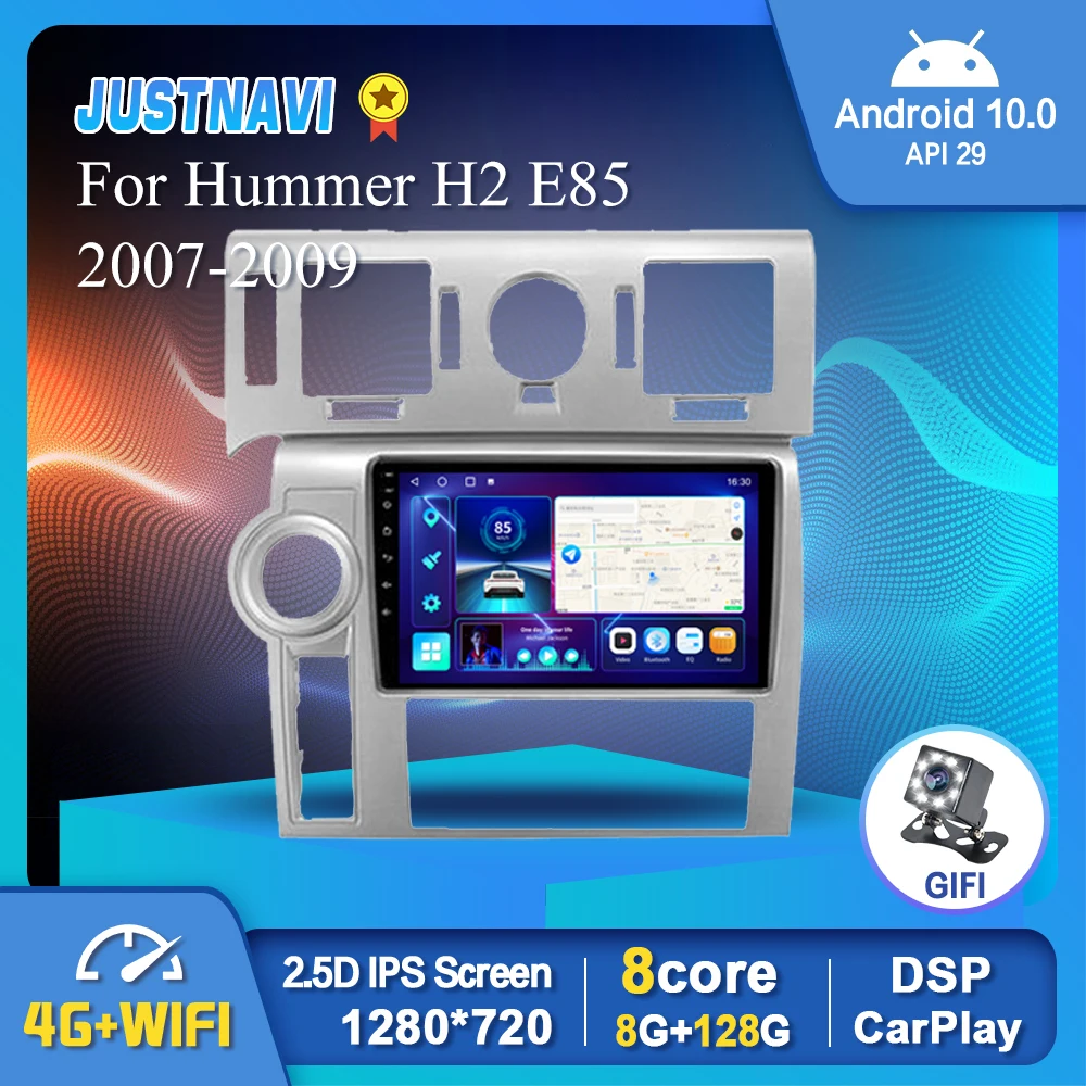 Автомобильный радиоприемник 8G 128G RDS Android 10,0 мультимедиа для Hummer H2 E87 2007 - 2009 беспроводной Carplay Авто DSP GPS IPS 1280*720P без DVD