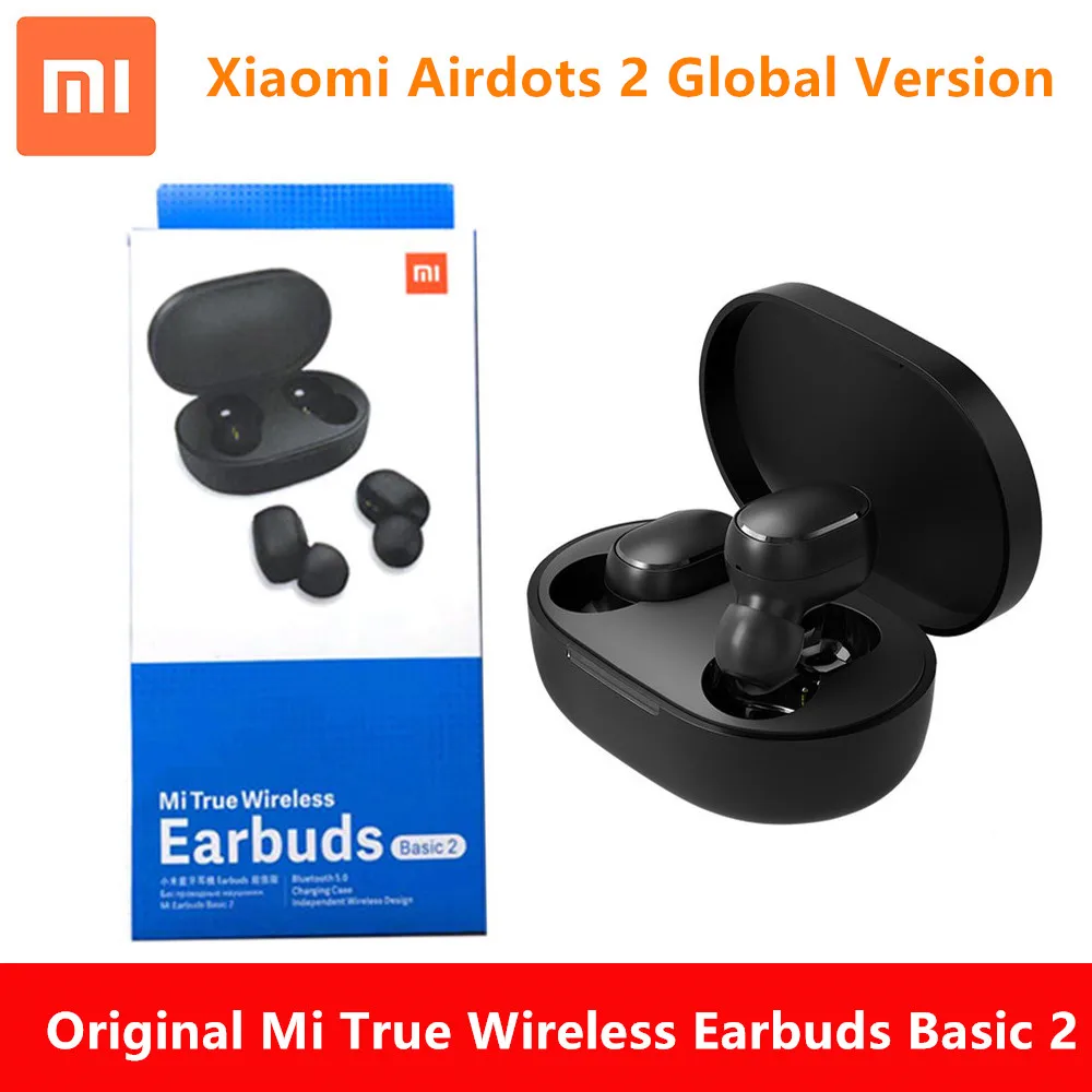 Глобальная версия Xiaomi Redmi Airdots 2 TWS беспроводные BT 5 0 наушники Mi True Wireless Earbuds Basic Auto