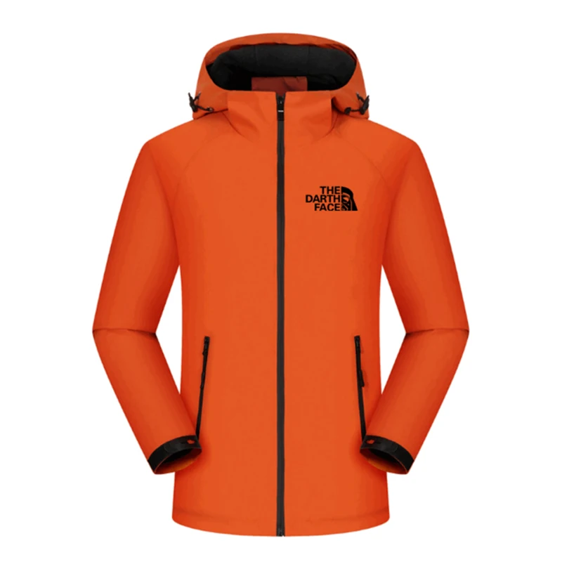 

2021 solid color coat male fashion winter outdoor lightweight jacket zipper dwaterproof jacket water hooded jacket