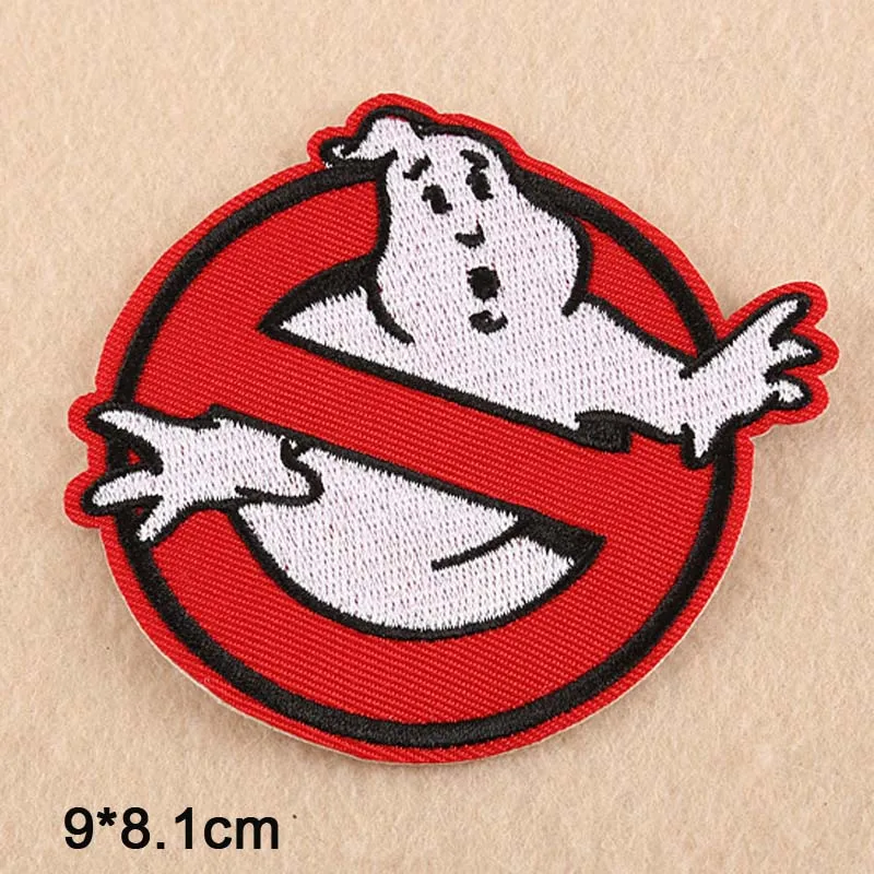 Средний Размеры Ghostbusters приклеивающиеся утюгом нашивки одежда с вышивкой в виде