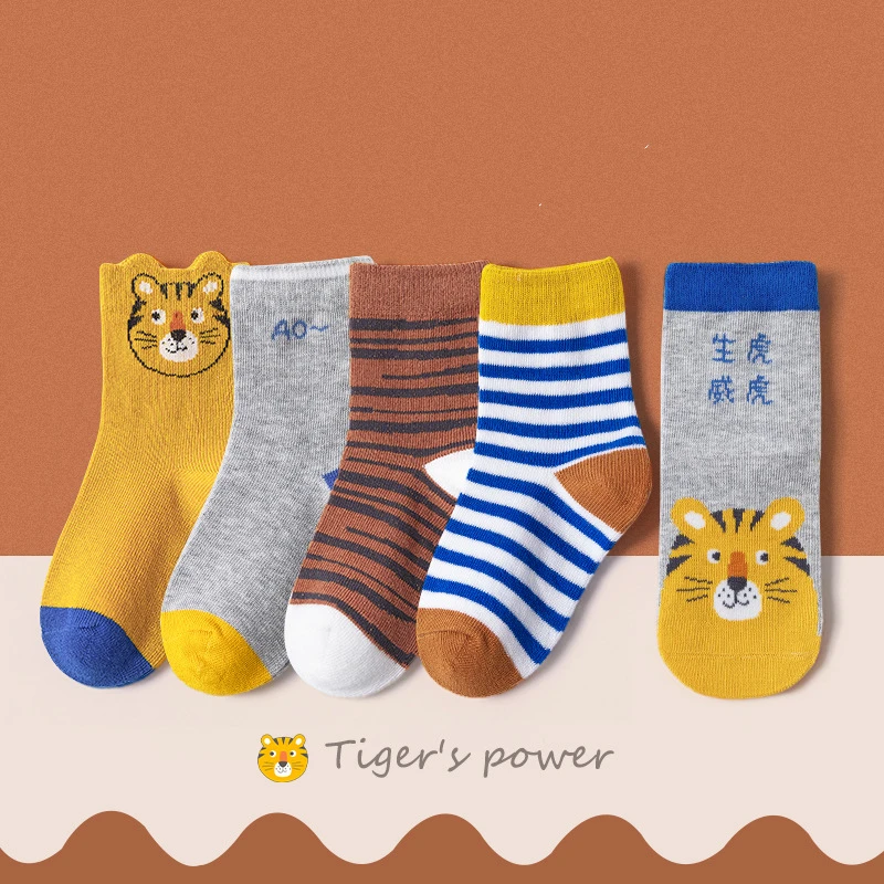 Носки детские на осень/зиму возраст 1-12 лет 5 пар/Лот |