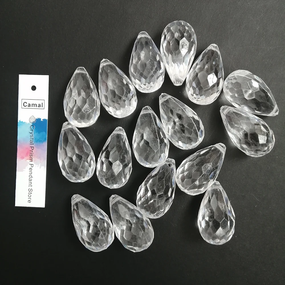 Camal 60 шт. 32 мм акриловая Хрустальная подвесная люстра в форме капли занавеска