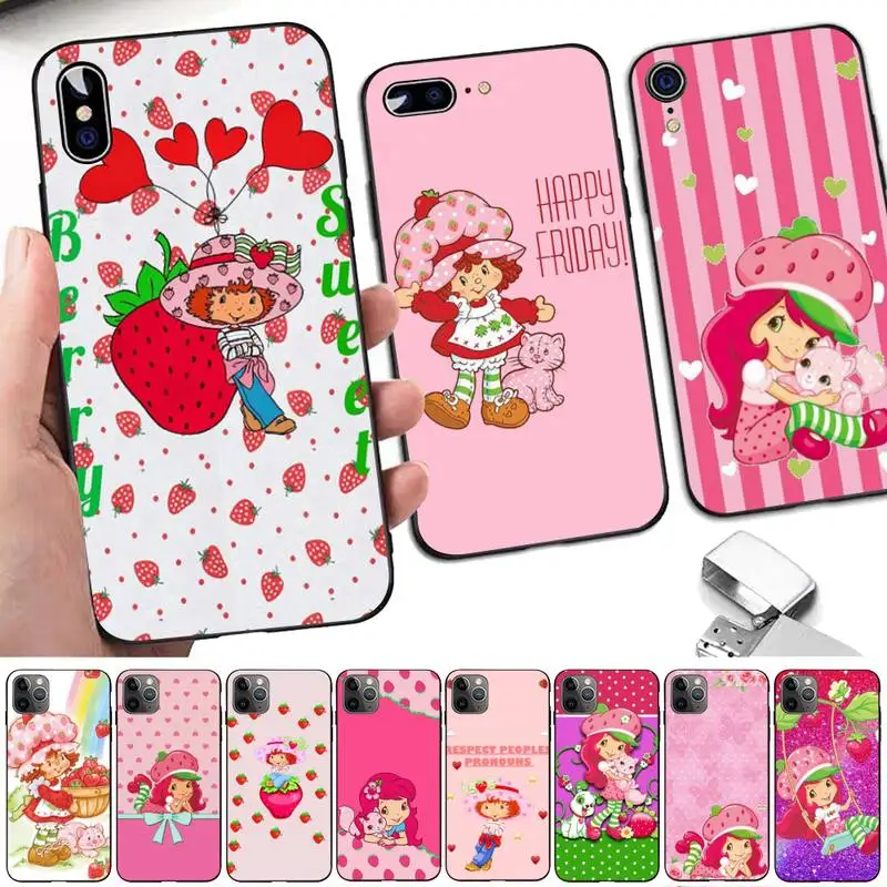 

Strawberry Shortcake Custard Phone Case for iPhone 11 12 13 mini pro XS MAX 8 7 6 6S Plus X 5S SE 2020 XR case