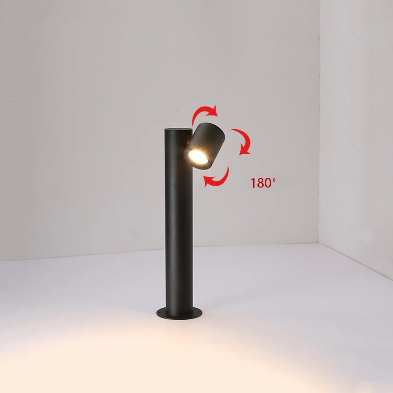 Водонепроницаемый светодиодный светильник для сада и лужайки 9 Вт вращающийся