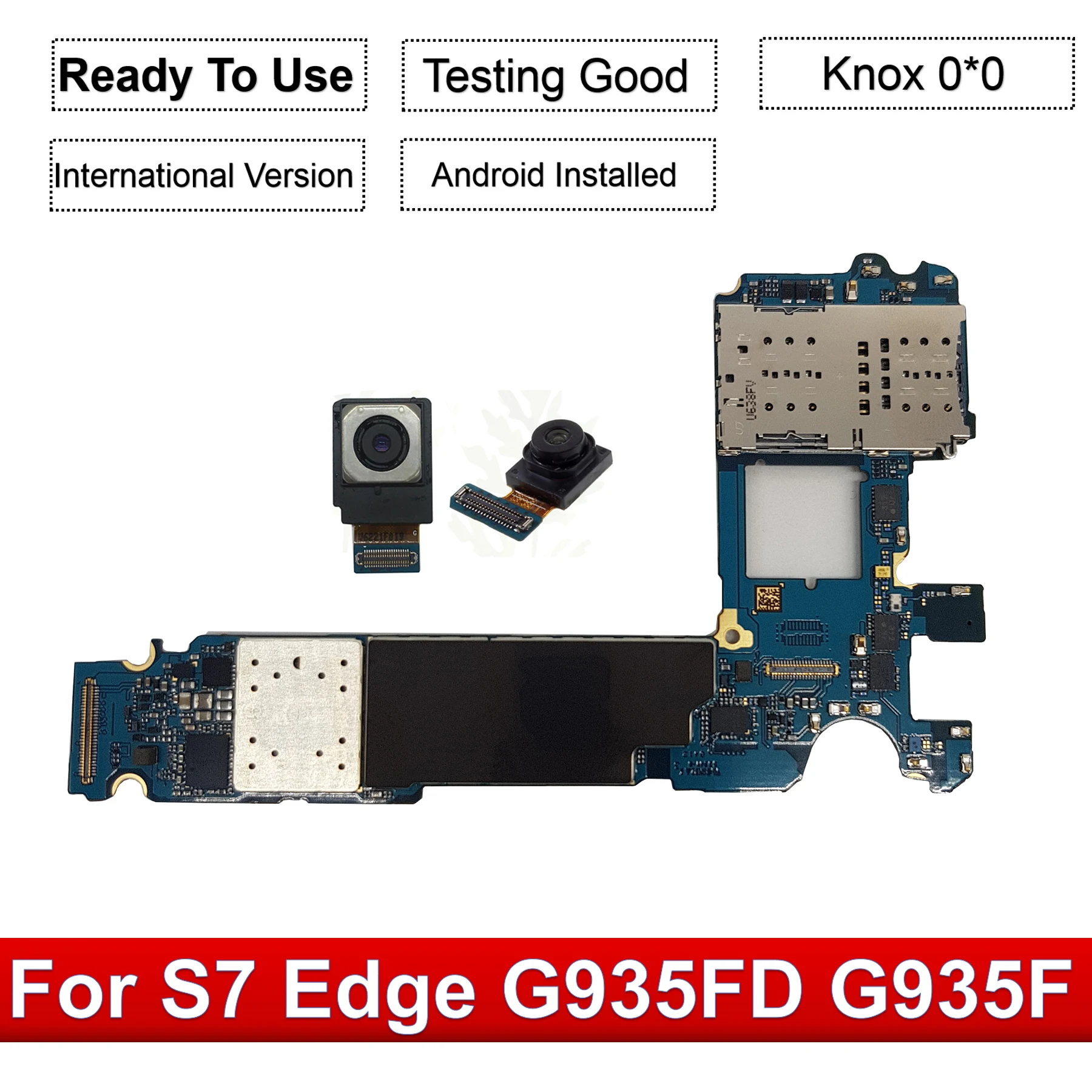 Tehxv для samsung Galaxy S7 Edge G935F G935FD 32 Гб материнская плата, разблокированная материнская плата и камера Европейская версия