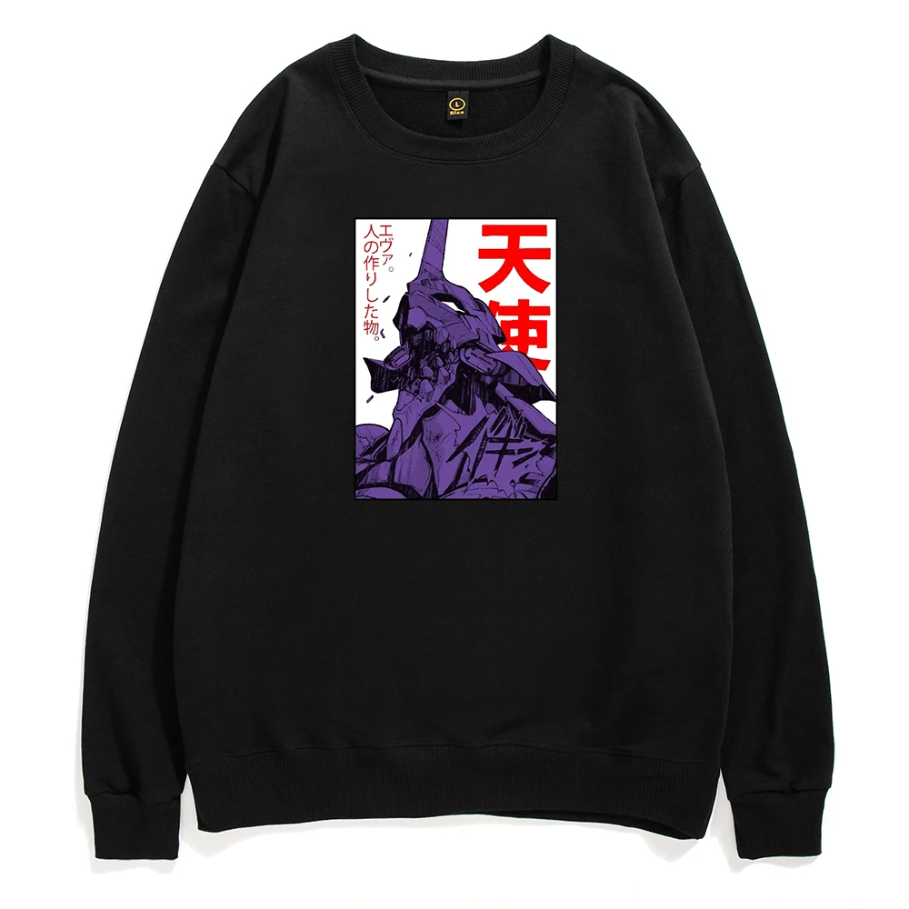 

Anime Eva 01 Evangelion Pullovers Men Funny Japan Manga Graphic Streetwear Sweatshirts Casual Cotton Man Hoodie Vintage Clothes