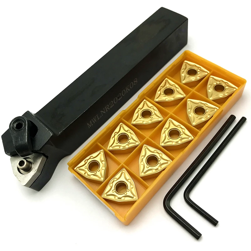 

MWLNR1616H08 MWLNR2020K08 MWLNR2525M08 External Holder +carbide inserts WNMG080404 WNMG080408 metal lathe tools turning insert