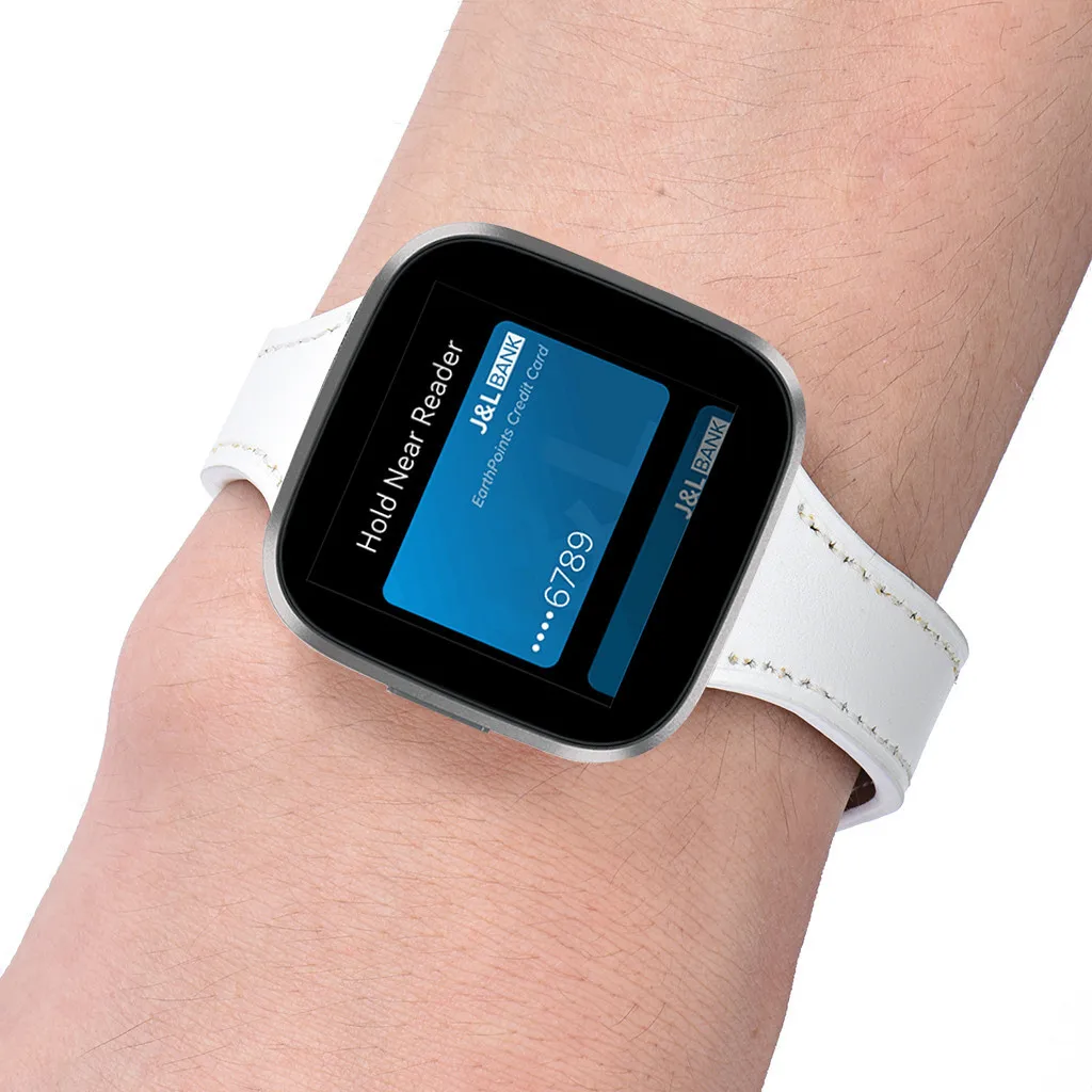 Замена браслета роскошный кожаный ремешок для Fitbit Versa 2 Смарт часы ремешок сменный браслет наручных часов ремешок для умных часов Ремешок