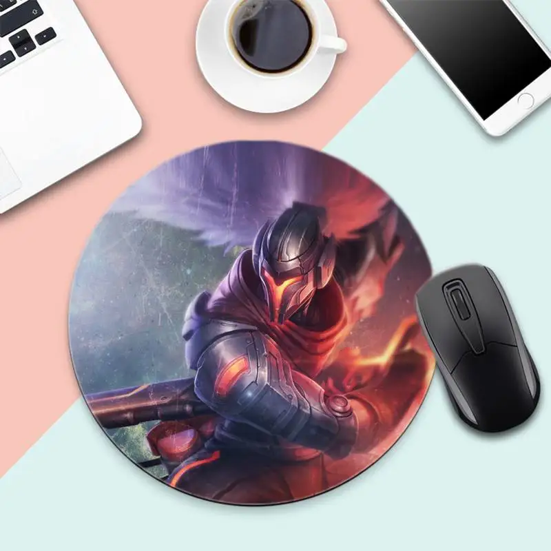 

League of Legends gamer play mats Mousepad Desk Table Protect Game Office Work Round Mouse Mat pad XL Non-slip Laptop Cushion