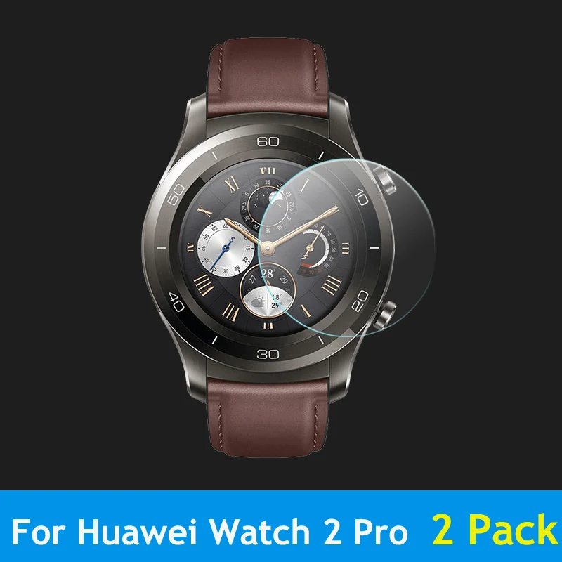 Transparent Закаленное стекло 9H для huawei watch GT/Watch 2 pro для Honor watch Magic/dream HD с защитой от царапин и отпечатков пальцев - Цвет: Transparent