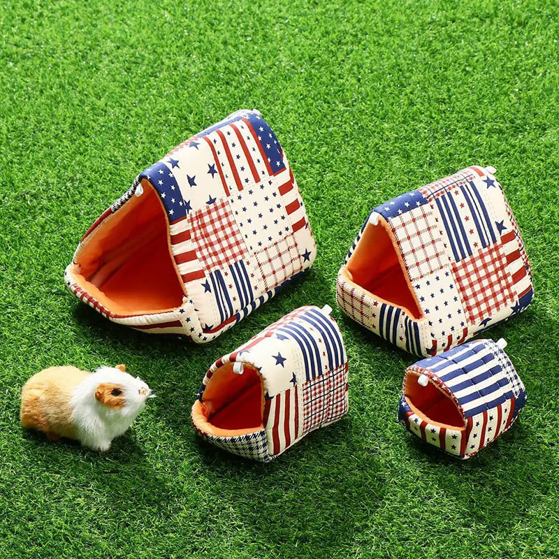 

Small Animal Pets Cages Winter Spring Soft Warm Hamster Guinea Pig Squirrel Nest Cute Soft Comfortable Sleepping Hamster House