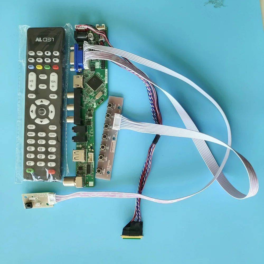 Комплект для B173RW01 V1 ЖК-дисплей светодиодный USB контроллер плата драйвера 40pin LVDS