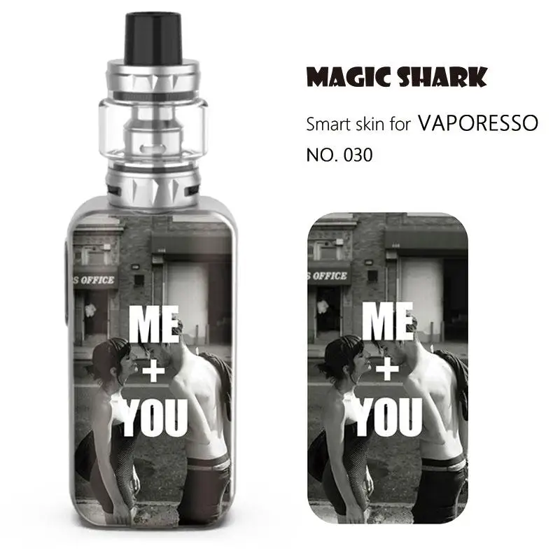 Magic Shark Fashion PVC 2.5D стерео английские слова натуральный водонепроницаемый чехол наклейка пленка для кожи Vaporesso роскошный S 028-037 - Цвет: 030