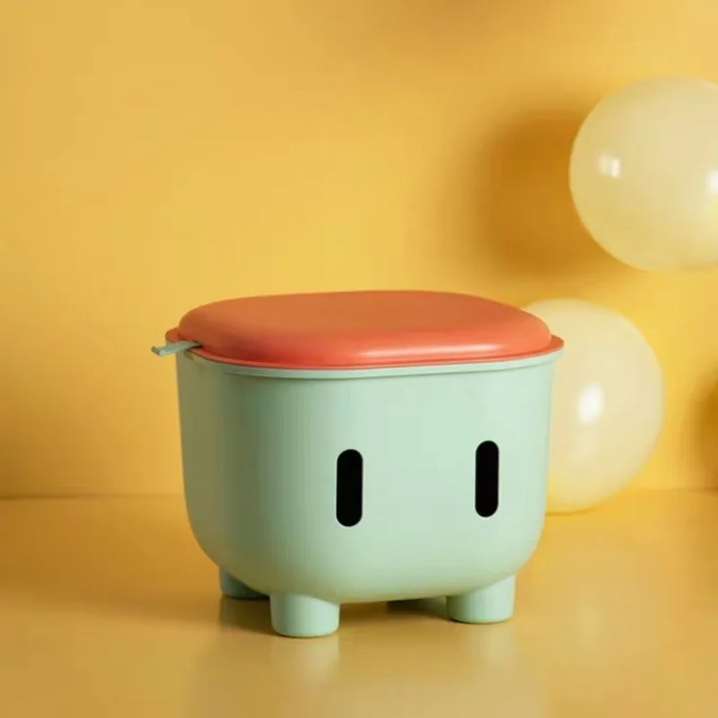

Children Plastic Low Stool Storage Household Multi-Functional Chaise Enfant Small Kids Cartoon Sit Chair Thickened Boxes