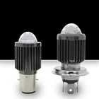 Сверхъяркая Светодиодная лампа для мотоцикла, 6000 лм, H6 BA20D H4, аксессуары для мотоциклов, дальний и ближний свет, противотумансветильник ры 9-32 в