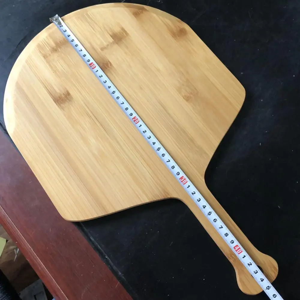 

Eco-friendly Bamboo Pizza Tray Band Handle Steak Tableware Pickles Salo Sushi Pickles Cake Plate Dinner Plate