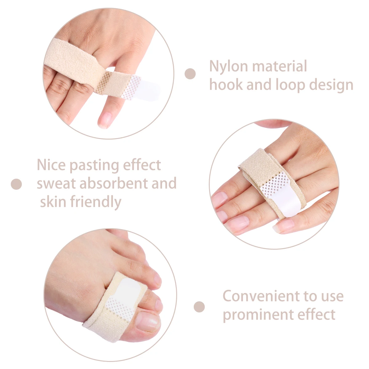 6 шт. липучка эффективная безопасная для кожи пальцев обертывания Скоба