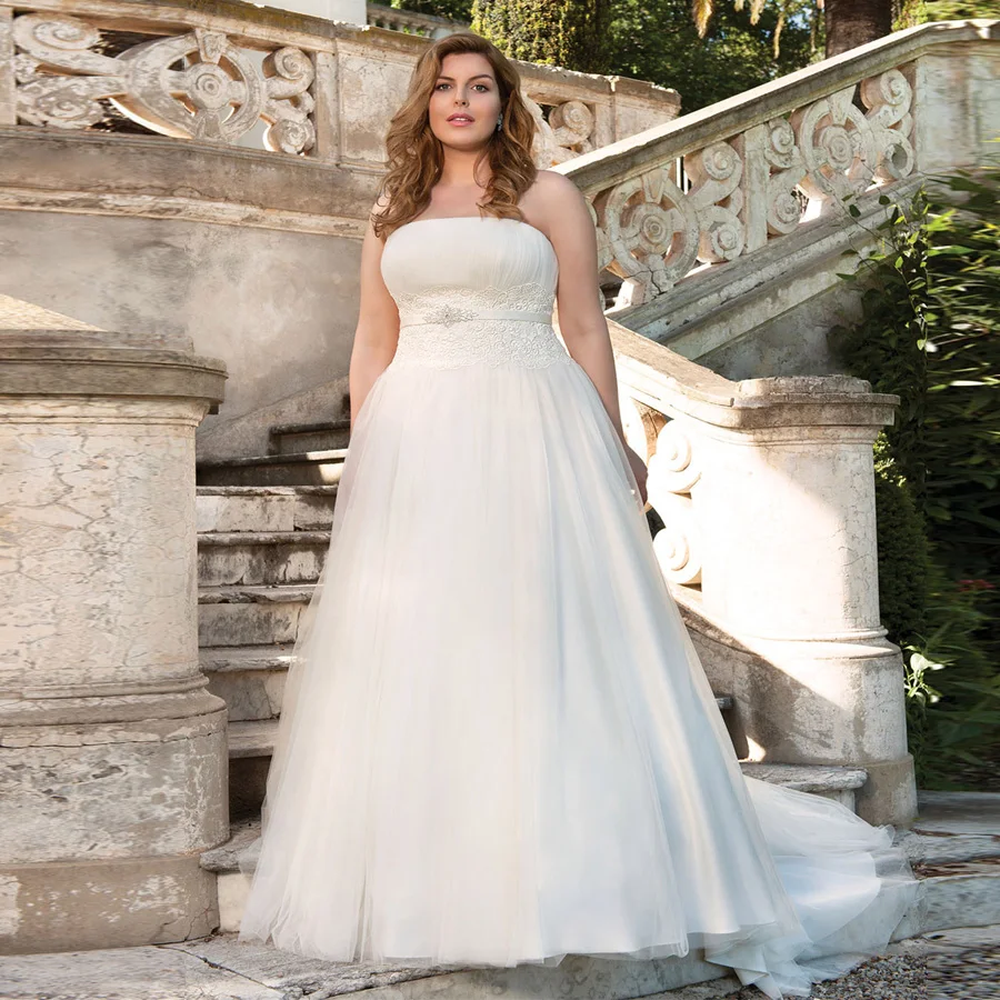 

Потрясающее женское свадебное платье без бретелек, блестящее платье с кружевной аппликацией, женское платье невесты, 2020