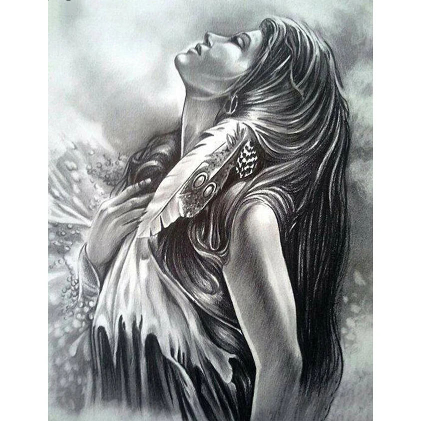 

5D DIY Diamond Painting Full Square/Round Drill " Character Woman Girl" Rhinestone Embroidery Cross Stitch Gift Home Decor Gift