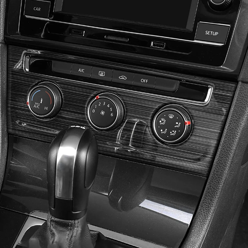 Carманго для VW Volkswagen Golf 7 Golf 7,5 MK7 2013- Автомобильная центральная консоль A/C панель накладка рамка наклейка хромированный аксессуар