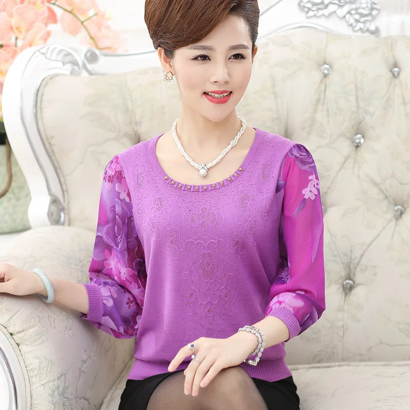 Женская шифоновая рубашка с рукавом до локтя цветочным принтом | одежда