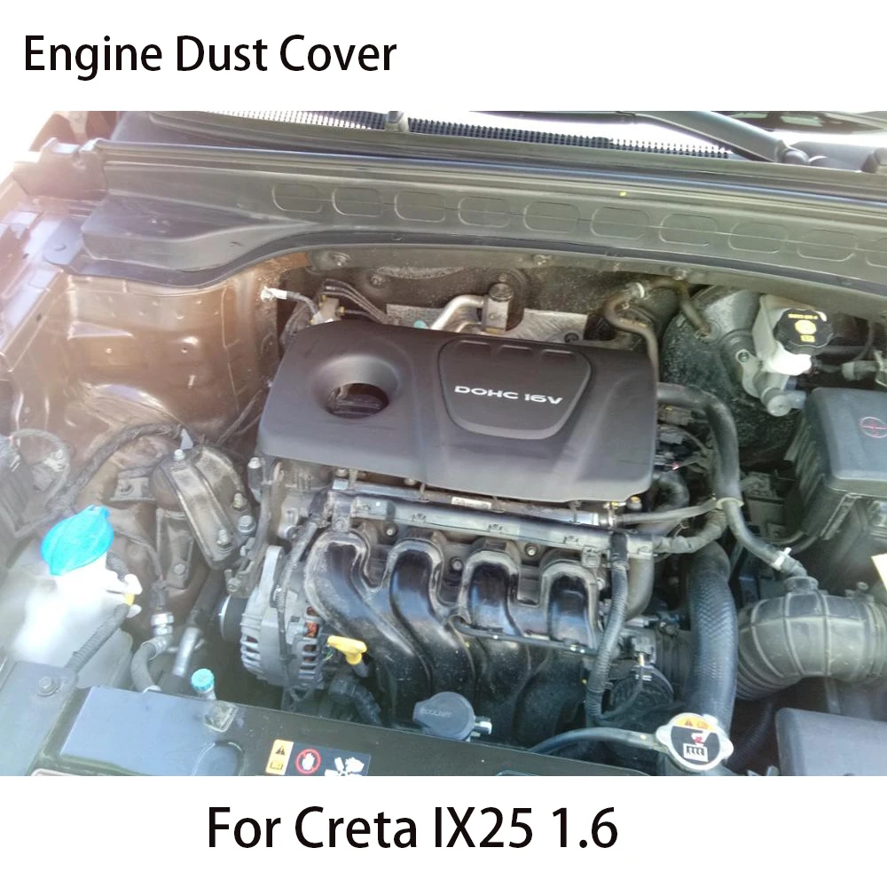 Декоративный капот 1,6 защита от пыли двигателя для hyundai Creta IX25 Solaris 292402E050 для Kia RIO для Sonata Tucson