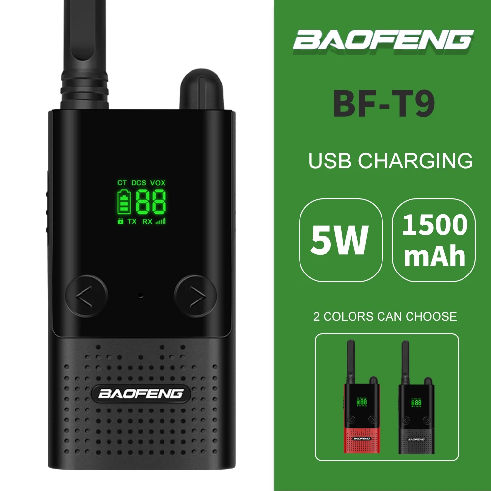 5 Вт Baofeng BF-T9 рация 400-470 МГц 2-стороннее радио CB Ham Радио BF T9 fm-приемопередатчик
