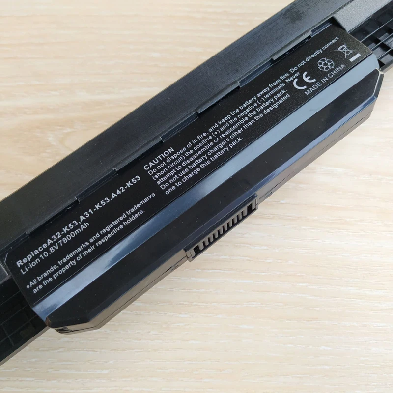 7800 мА · ч Аккумулятор для ноутбука Asus A32 k53 A42 K53 A31 A43 A53 K43 K53S X43 X44 X53 X54 X84 X53SV X53U X53B