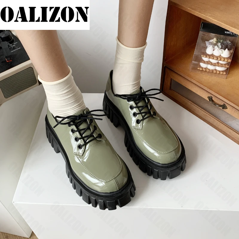 

Ankle Platform Fashion Ladies Shoes Spring Autumn New Pu Leather Flats Motorcycle Boots 2022 Designer Lace Up Goth Women's Boots