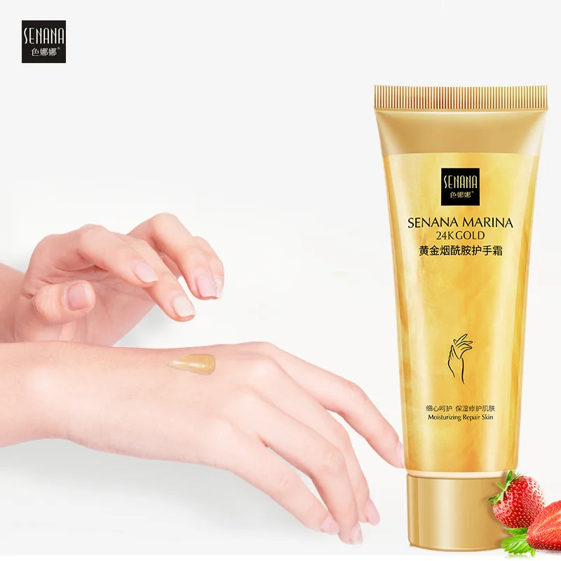 

SENANA 24k Gold Hand Cream Niacinamide Moisturizing Whitening Repair Dryness Anti-chapping Cream Anti-crack Tendering Hand Care